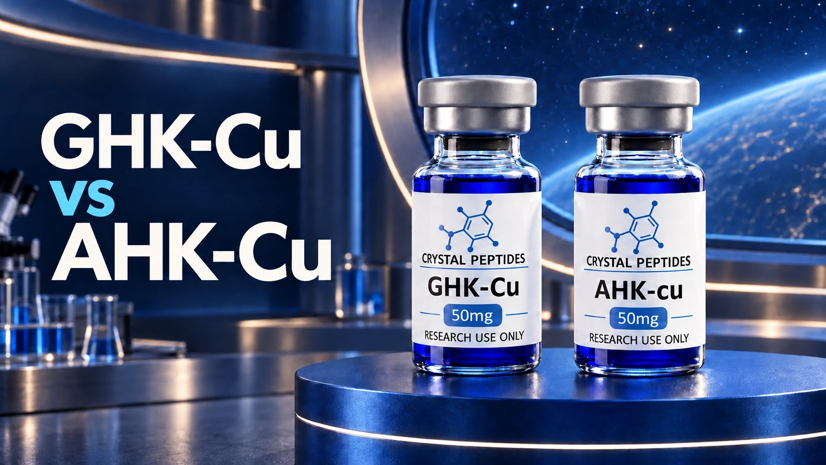 GHK-Cu and AHK-Cu: What Changes When One Amino Acid Changes?